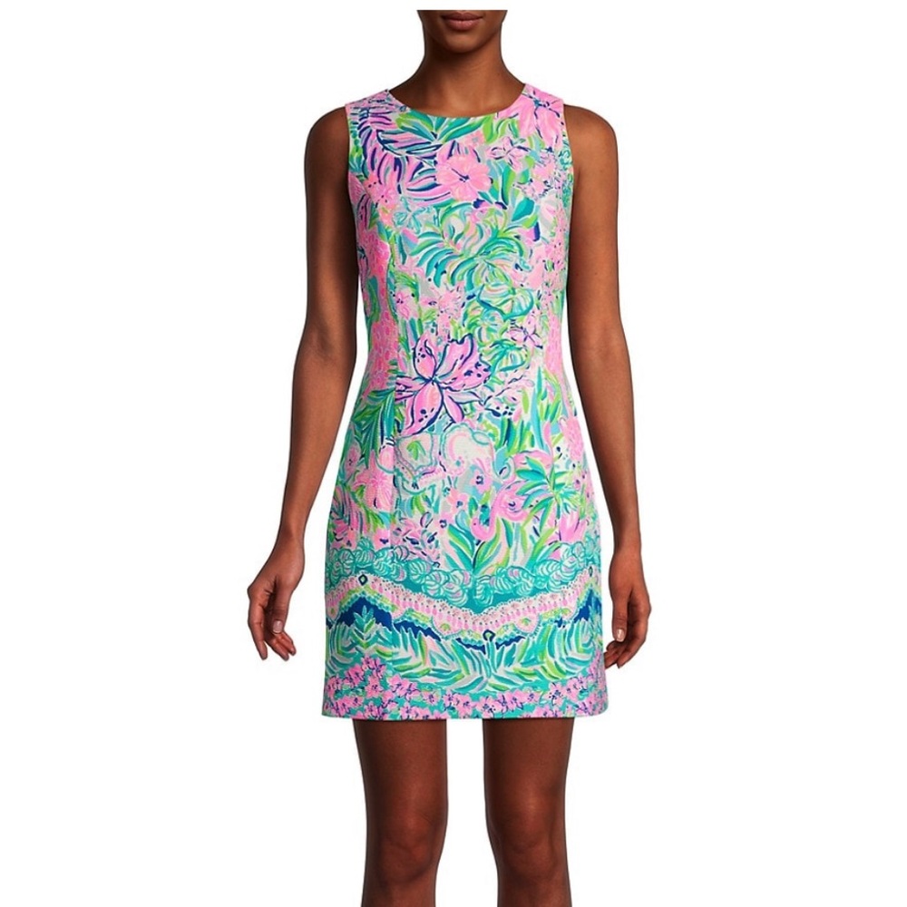 Lilly Pulitzer Mila Stretch Shift Dress in Multi Lilly’s Favorite Things, size 4